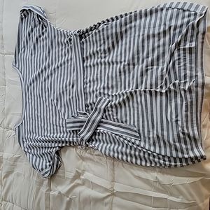 Amazon striped belted dress